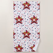 Maßgeschneiderte Baseball-Fledermaus-Balls und Ste Strandtuch (Vorderseite)