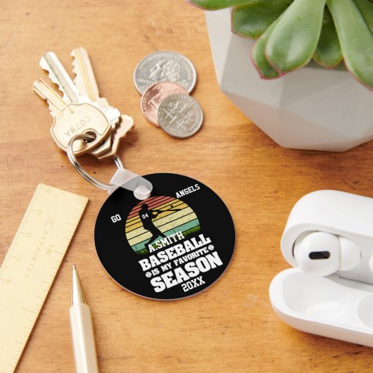 Maßgeschneiderte Baseball-Geschenke für Jungen und Schlüsselanhänger (Schreibtisch)