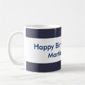 Maßgeschneiderte Basic Happy Birthday Balloons Kaffeetasse (Links)