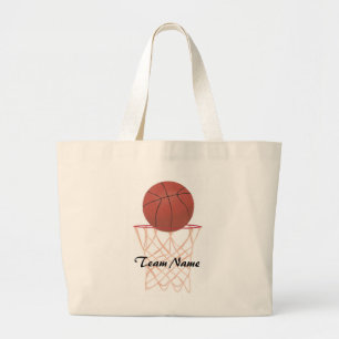 Maßgeschneiderte Basketball Team Name Leinensäcke Jumbo Stoffbeutel