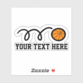 Maßgeschneiderte Basketballteam-Vinyl-Aufkleber Aufkleber (Blatt)