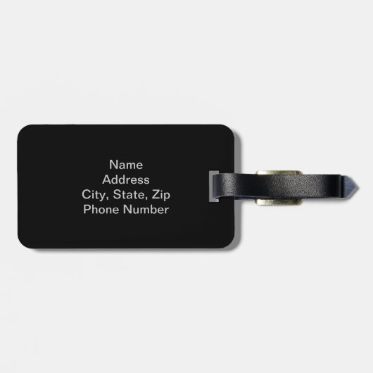 Maßgeschneiderte Baum-Gepäckmarke Gepäckanhänger (Rückseite horizontal)