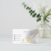 Maßgeschneiderte Beautician Elegante Visitenkarte (Stehend Vorderseite)