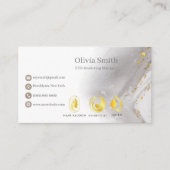 Maßgeschneiderte Beautician Elegante Visitenkarte (Vorderseite)