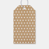 Maßgeschneiderte, bedrückte weiße Punkte auf Imita Geschenkanhänger (Rückseite)