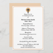 Maßgeschneiderte Beerdigungsfeier Einladung (Vorne/Hinten)