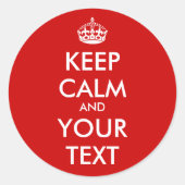 Maßgeschneiderte Behalten Aufkleber | Anpassbare V (Vorderseite)