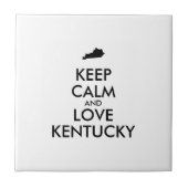 Maßgeschneiderte BEHALTEN CALM und LIEBE KENTUCKY Fliese (Vorderseite)