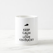 Maßgeschneiderte BEHALTEN CALM und LIEBE KENTUCKY Kaffeetasse (Mittel)