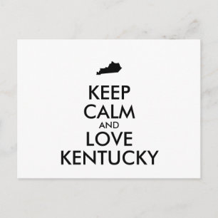Maßgeschneiderte BEHALTEN CALM und LIEBE KENTUCKY Postkarte