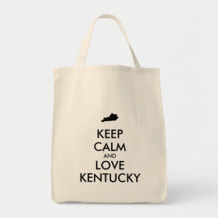 Maßgeschneiderte BEHALTEN CALM und LIEBE KENTUCKY Tragetasche