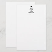 Maßgeschneiderte BEHALTEN CALM- und LIEBE-OREGON Briefpapier (Vorne/Hinten)