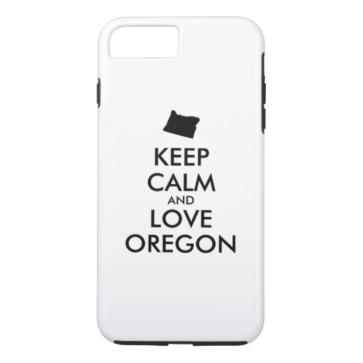 Maßgeschneiderte BEHALTEN CALM- und LIEBE-OREGON Case-Mate iPhone Hülle (Rückseite)