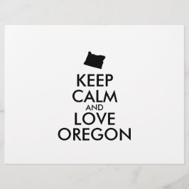 Maßgeschneiderte BEHALTEN CALM- und LIEBE-OREGON Flyer