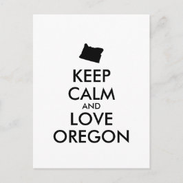 Maßgeschneiderte BEHALTEN CALM- und LIEBE-OREGON Postkarte