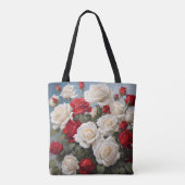 Maßgeschneiderte, beidseitig bedruckte rot-weiße R Tasche (Rückseite)