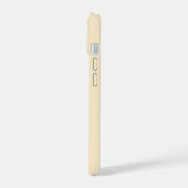 Maßgeschneiderte Beige Monogram & Name Phone Case iPhone 15 Hülle (Linke Seite)