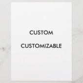 Maßgeschneiderte, benutzerdefinierbare Blank Flyer (Vorne)