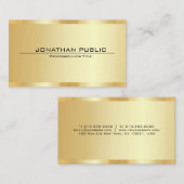 Maßgeschneiderte Berufliche Imitate - Goldvorlage Visitenkarte (Vorne/Hinten)