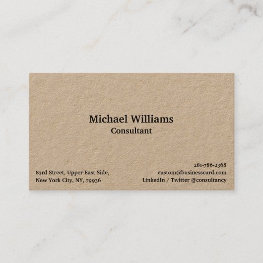 Maßgeschneiderte Berufliche, moderne Minimalistisc Visitenkarte (Vorderseite)