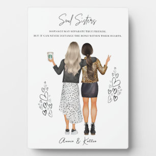 Maßgeschneiderte Best Friend Weihnachts Print Plaq Fotoplatte