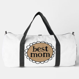Maßgeschneiderte BEST MAMA Scallopedrand Duffle Bag