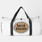 Maßgeschneiderte BEST MAMA Scallopedrand Duffle Bag (Rückseite)
