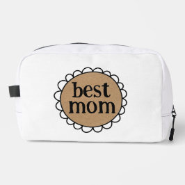 Maßgeschneiderte BEST MAMA Scallopedrand Waschbeutel
