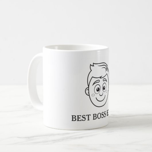 Maßgeschneiderte beste Boss-Tasse Kaffeetasse (Vorderseite Links)