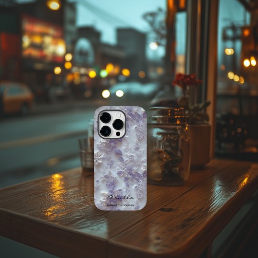 Maßgeschneiderte, bestickte Floral iPhone Case mit