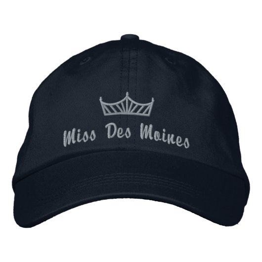 Maßgeschneiderte, bestickte Hülle Baseballkappe (Vorderseite)