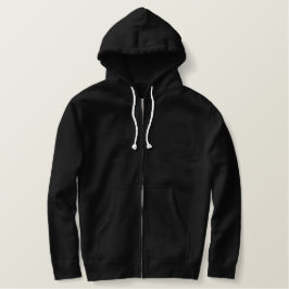 Maßgeschneiderte, bestickte Sherpa-Linde-Zip-Hoodi Bestickter Hoodie
