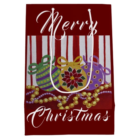 Maßgeschneiderte Beutel für Bausteine und Perlen - Mittlere Geschenktüte (Rückseite)