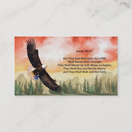 Maßgeschneiderte Bibelverse Visitenkarte (Vorderseite)