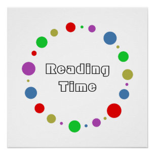 Maßgeschneiderte Bibliothek, Kursfarbe geometrisch Poster