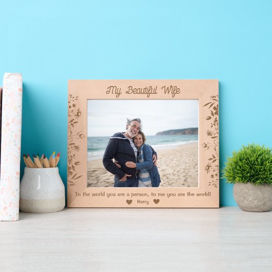 Maßgeschneiderte Bildrahmen für eine schöne Ehefra Geätzte Rahmen