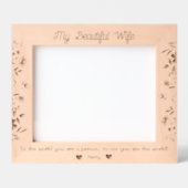 Maßgeschneiderte Bildrahmen für eine schöne Ehefra Geätzte Rahmen (Vorderseite)