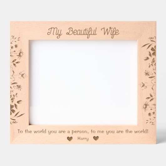 Maßgeschneiderte Bildrahmen für eine schöne Ehefra Geätzte Rahmen (Vorderseite)