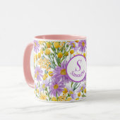 Maßgeschneiderte Billy-Tasten und Daisy-Blumenblüt Tasse (Vorderseite Links)