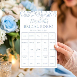 Maßgeschneiderte Bingo Floral Game Card