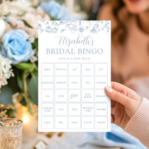 Maßgeschneiderte Bingo Floral Game Card