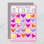 Maßgeschneiderte Bingo-Spielkarte Dankeskarte (Vorne/Hinten)