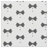 Maßgeschneiderte Black Bow Krawatte & Buttons ID10 Stoff (Nahaufnahme)