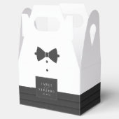 Maßgeschneiderte Black Bow Krawatte Wedding ID1090 Geschenkschachtel (Geöffnet)