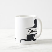 Maßgeschneiderte Black Cat Kaffeetasse (VorderseiteRechts)