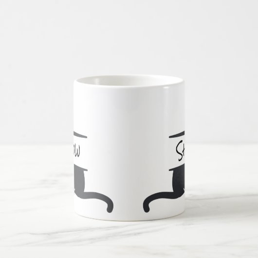 Maßgeschneiderte Black Cat Kaffeetasse (Mittel)