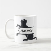 Maßgeschneiderte Black Cat Kaffeetasse (Links)