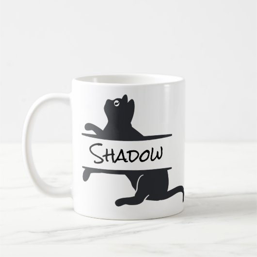 Maßgeschneiderte Black Cat Kaffeetasse (Links)
