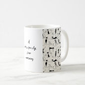 Maßgeschneiderte Black & Cream Cat Tasse (VorderseiteRechts)