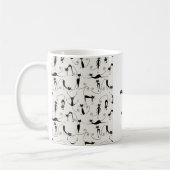Maßgeschneiderte Black & Cream Cat Tasse (Links)
